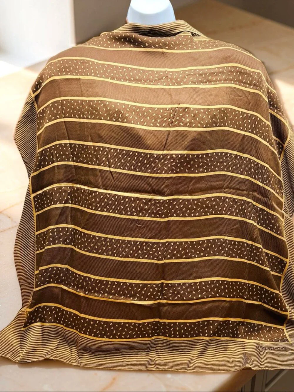 Vintage Givenchy 100% Silk Scarf 34
